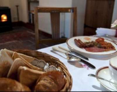 Welsh breakfast served at Rhosboeth B&B