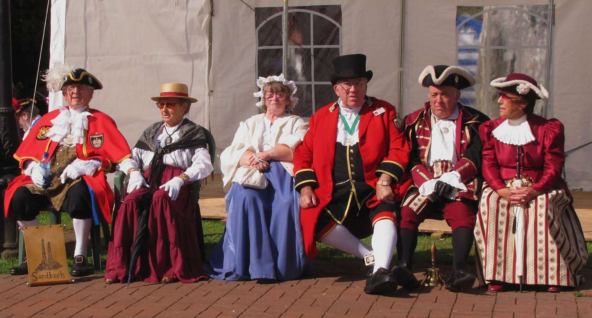 Victorian Festival in Llandrindod Wells, Powys — performers in period costume in the town centre