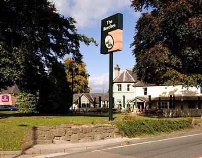 The Beeches pub and restaurant beside Premier Inn Wrexham North