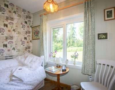 Single bedroom overlooking the garden at The Garden House, near Monmouth